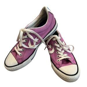 Converse Star Player OX Purple White Low Top Shoes Mens Size 4.5 Sneaker 128651F